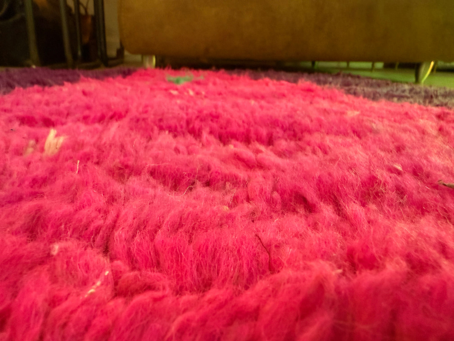 Authentiek Berber wollen kleed – kleurrijke Marokkaanse loper (310 × 70 cm)