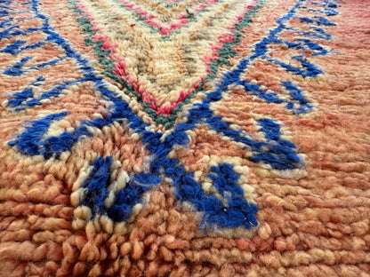 Handgeknoopt vintage Marokkaans tapijt – ca. 370 × 204 cm