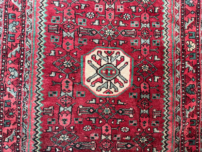 Handgeknoopt vintage tapijt – ca. 208 × 104 cm