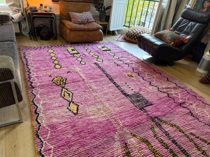 Handgeknoopt vintage Berber tapijt – ca. 308 × 200 cm