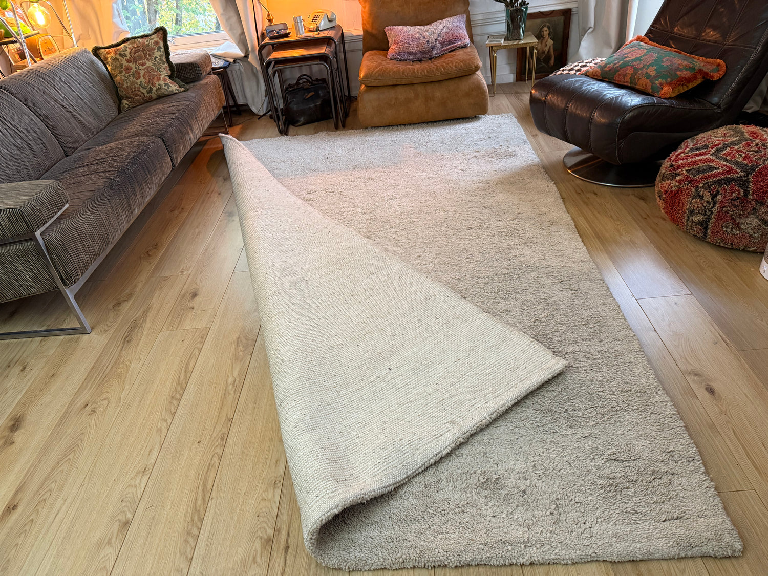 Handgeknoopt Berber tapijt – ca. 295 × 198 cm luxe atelier uitvoering