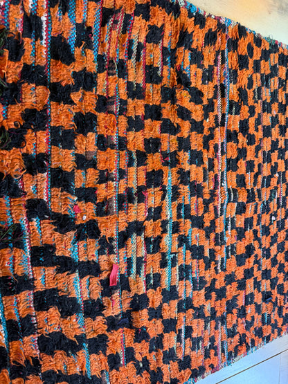 Vintage Boucherouite Rug – 211 × 120 cm