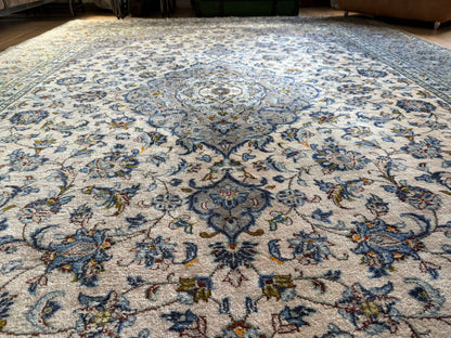 Handgeknoopt vintage tapijt – Licht &amp; elegant – ca. 365 × 245 cm