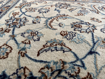 Handgeknoopt Vintage Perzisch Nain Tapijt – 200 × 200 cm