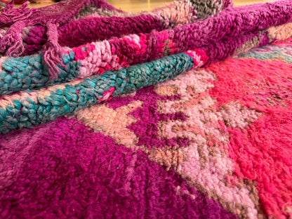 Vintage Atlas Rug – Magenta &amp; Turquoise Statement Piece (315 × 200 cm)