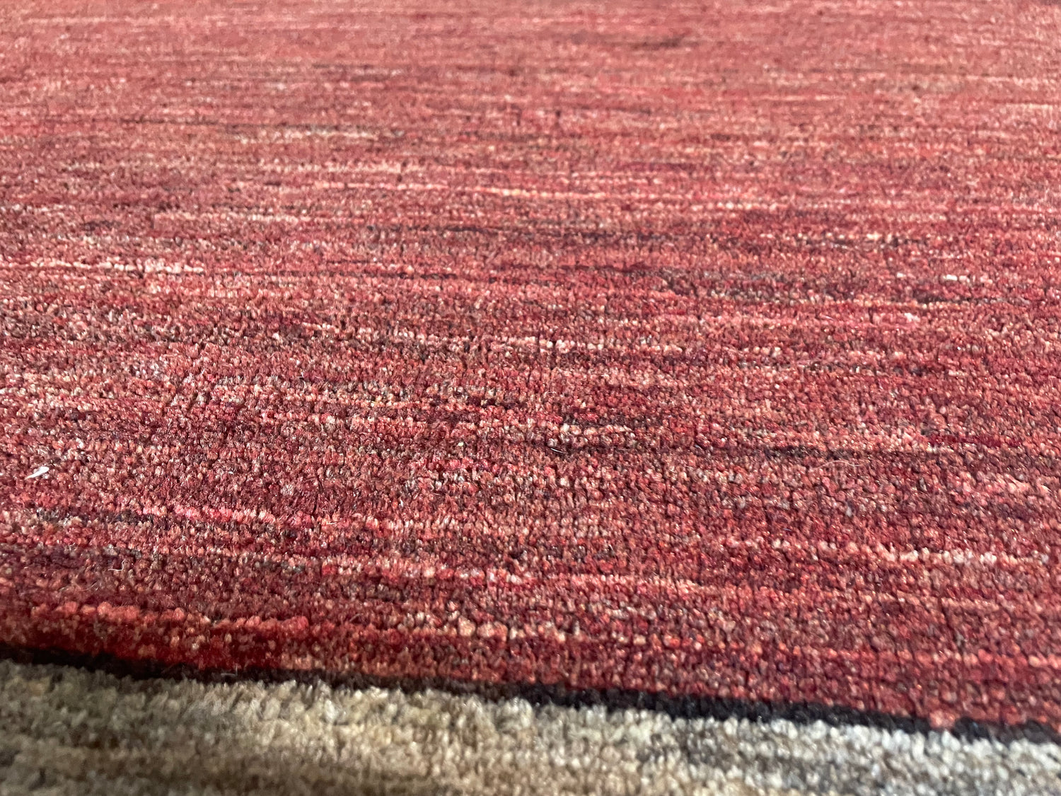 Handgeknoopt Gabbeh-stijl tapijt – ca. 282 × 190 cm