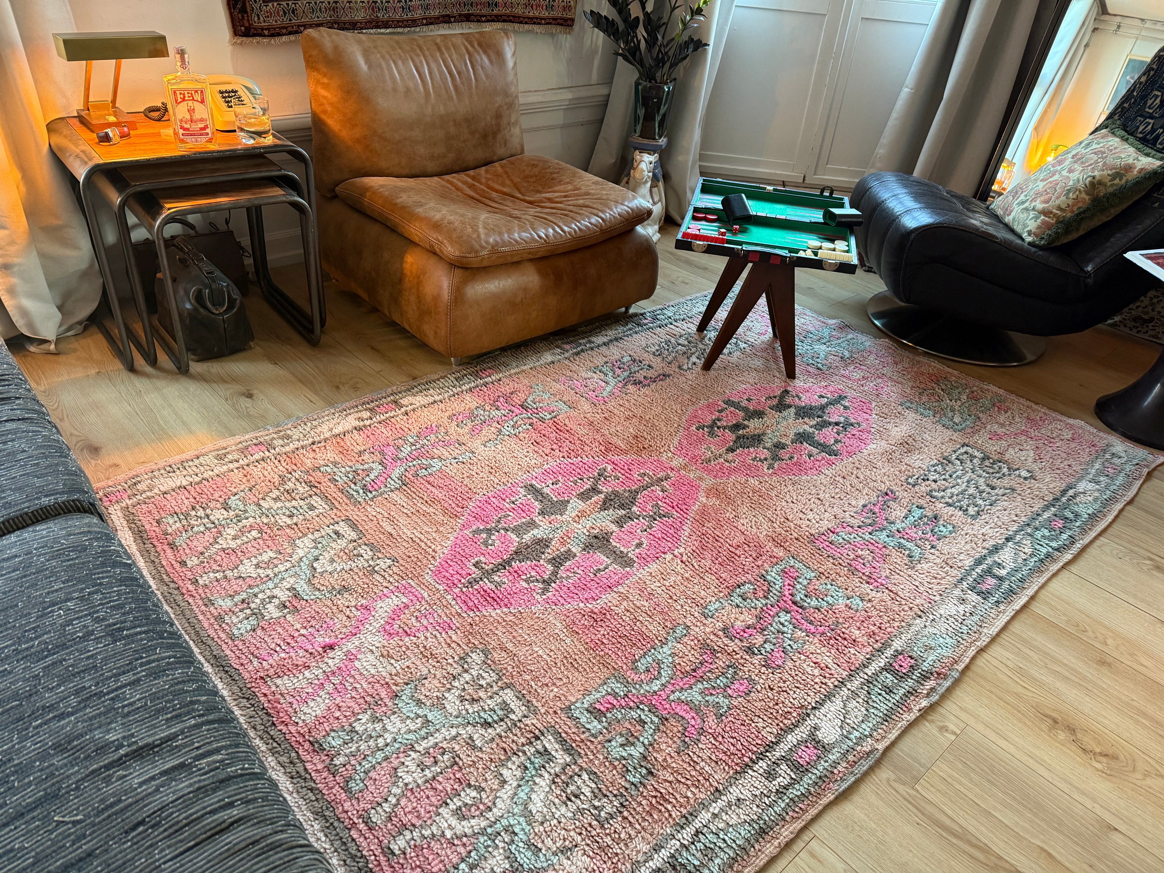 Vintage Marokkaans tapijt – 243 × 148 cm