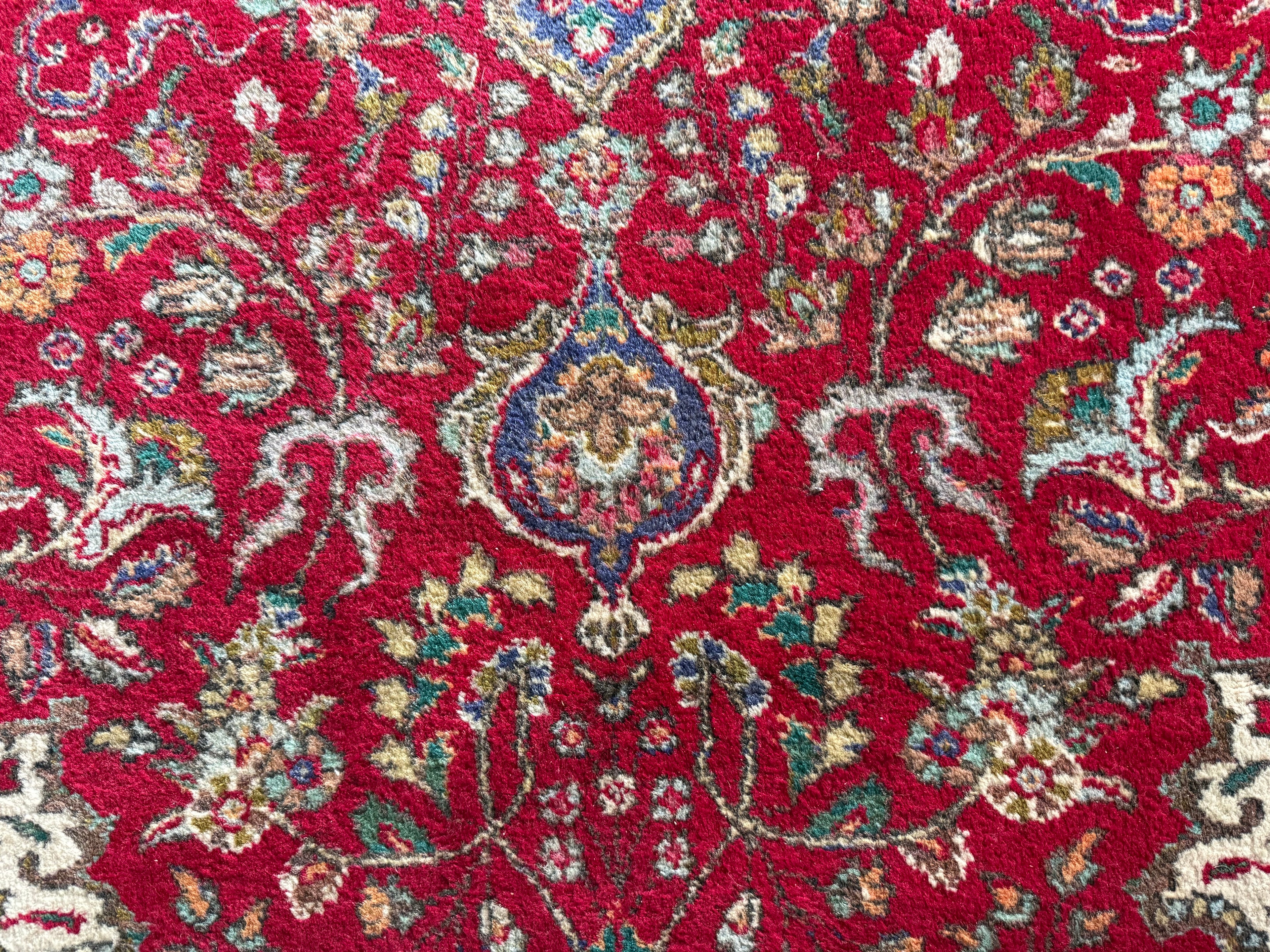 Handgeknoopt vintage Tabriz tapijt – ca. 301 × 205 cm