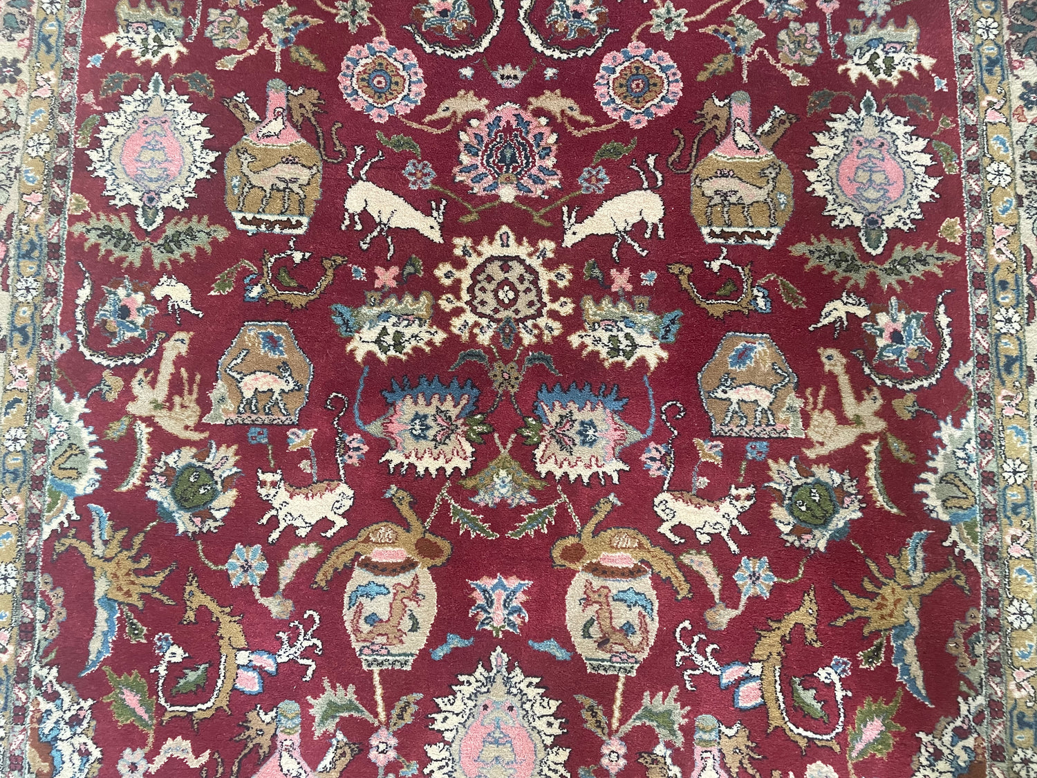 Handgeknoopt vintage Oosters tapijt – ca. 265 × 162 cm