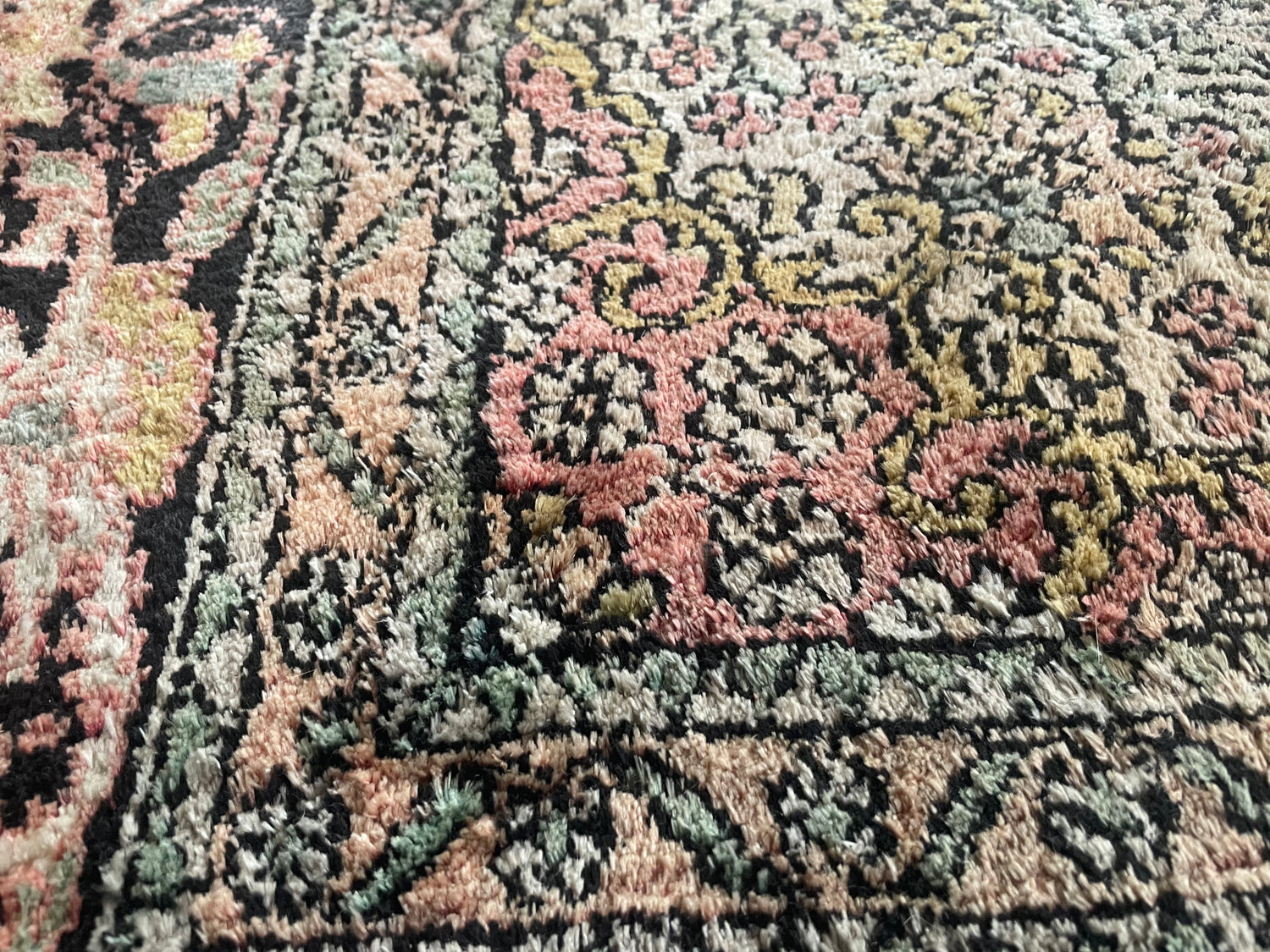 Handgeknoopt vintage Kasmir tapijt – ca. 325 × 216 cm