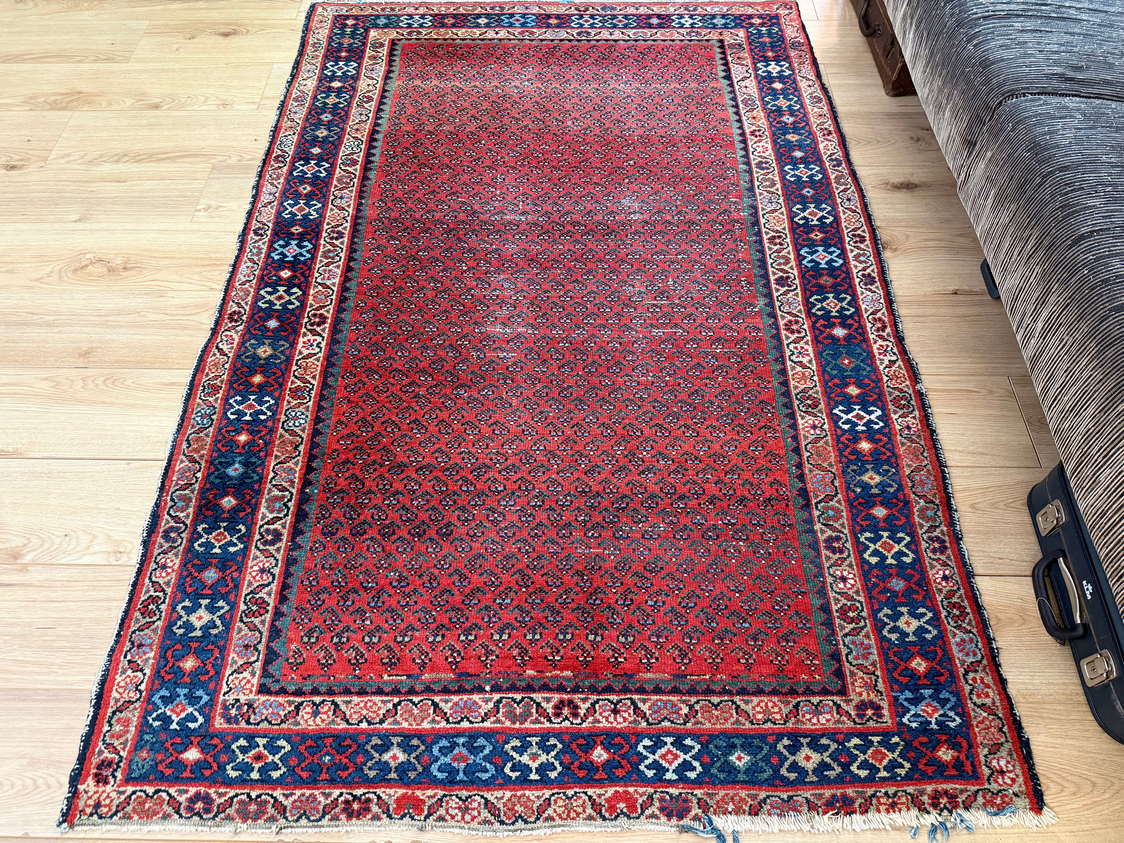 Handgeknoopt vintage tapijt – Zuidelijke Kaukasus – ca. 202 × 133 cm