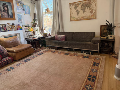 Handgeknoopt vintage tapijt – Chinese Art Deco stijl – ca. 250 × 300 cm