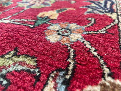 Groot Oosters Tabriz stijl tapijt 350 x 220 handgeknoopt vintage