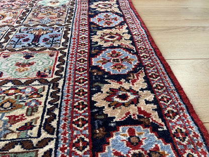 Handgeknoopt vintage Oosters tapijt – ca. 220 × 151 cm