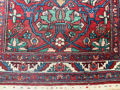 vintage Oosters Tapijt handgeknoopt– 104x194 cm