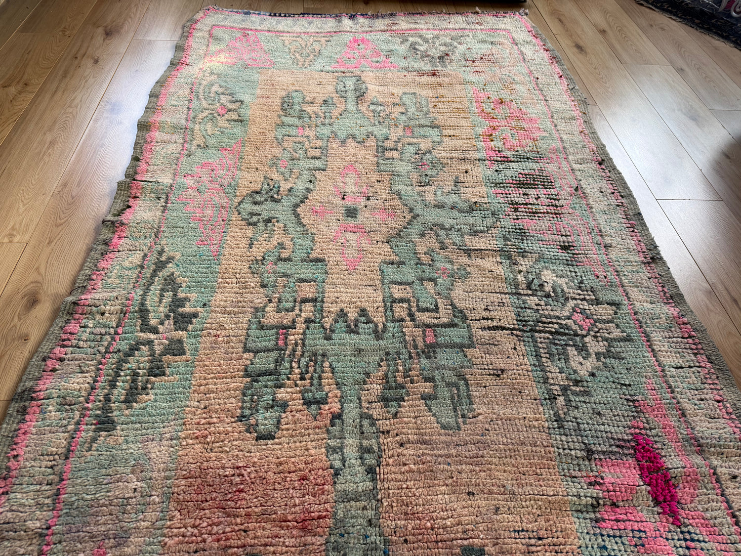 Vintage Marokkaans Berber tapijt (ca. 1950–1970) – 355 × 137 cm