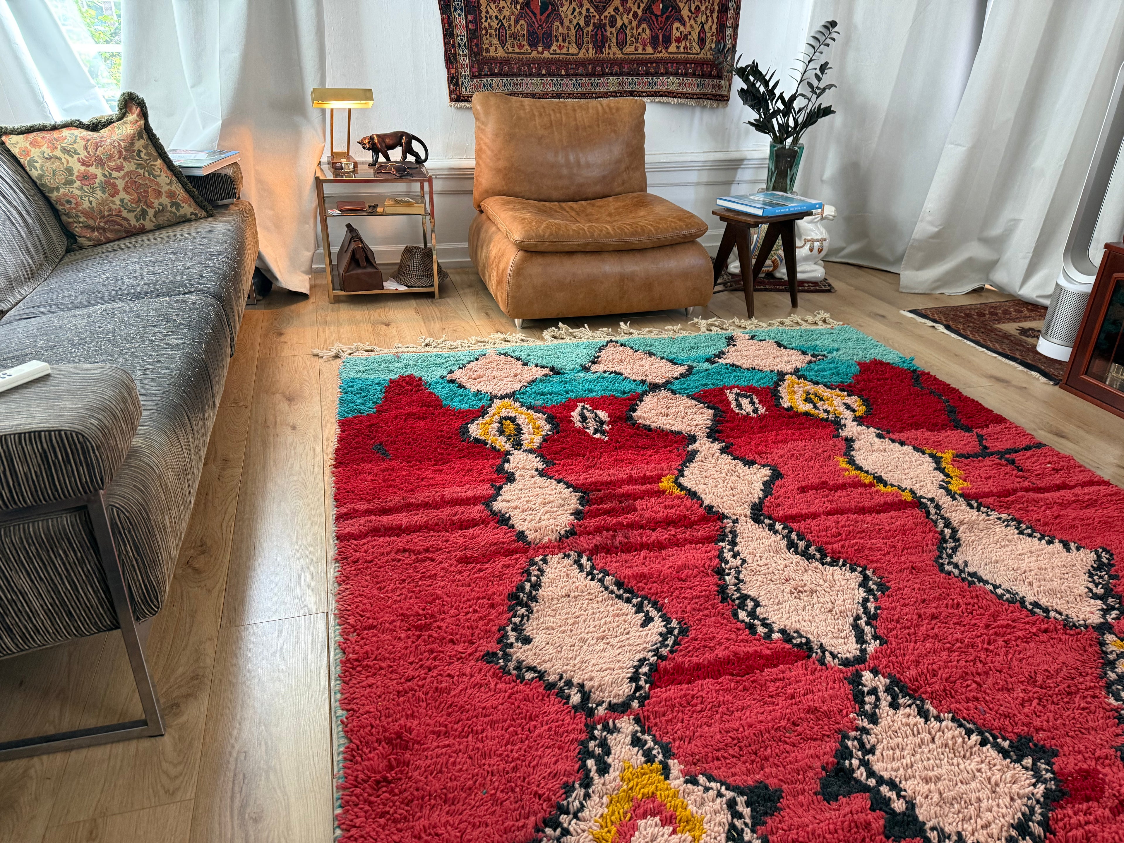 Vintage Marokkaans Boujad tapijt – 300 × 191 cm