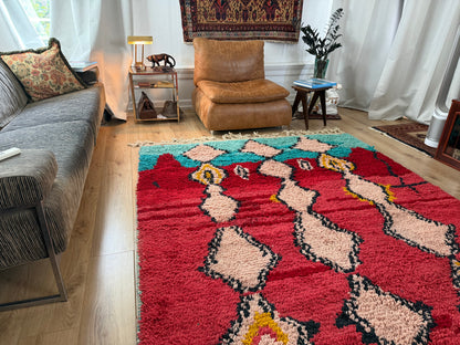 Vintage Marokkaans Boujad tapijt – 300 × 191 cm