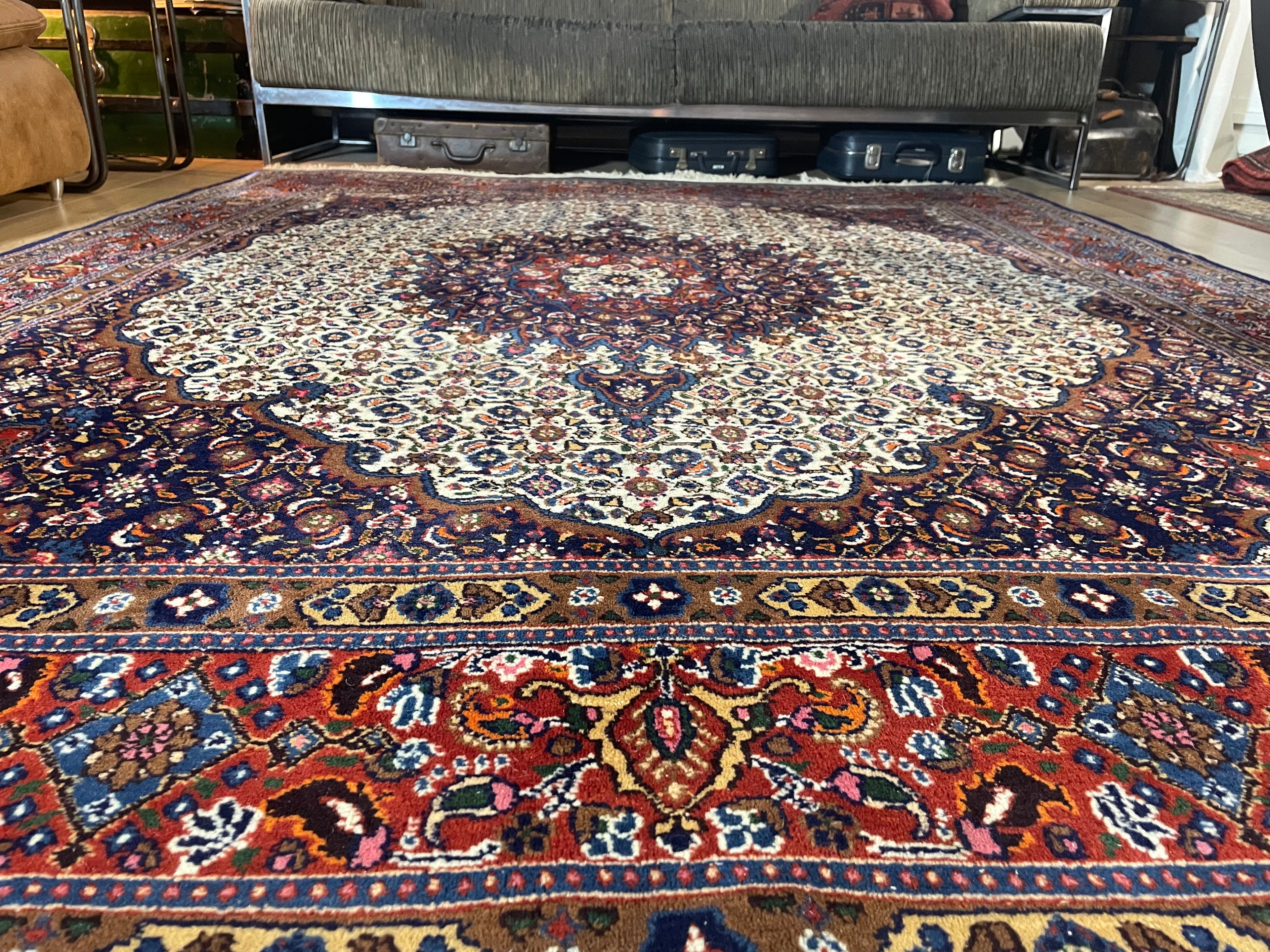 Handgeknoopt Oosterse Moud stijl tapijt – ca. 255 × 198 cm