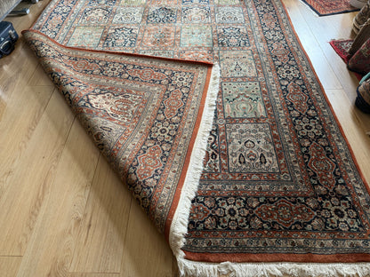 Handgeknoopt vintage Oosters India Bachtiari stijl tapijt – ca. 310 × 206 cm
