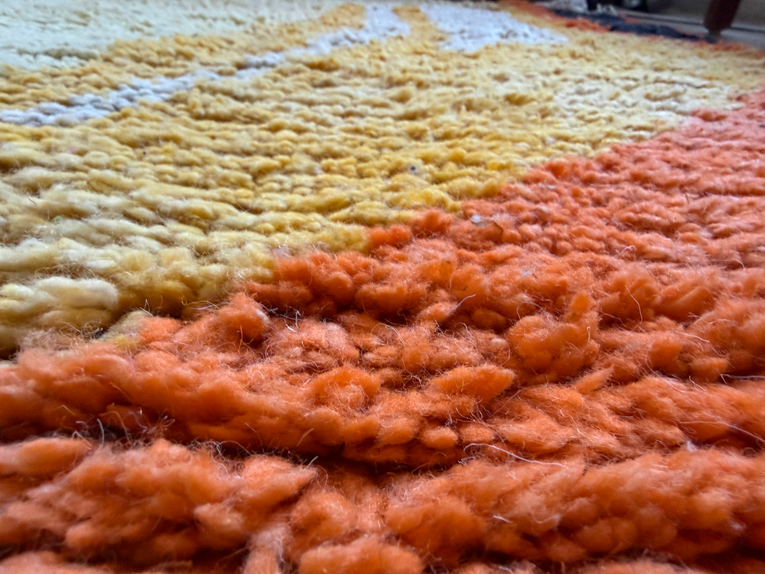 Tapete vintage de design marroquino – 317 × 197 cm – shag abstrato