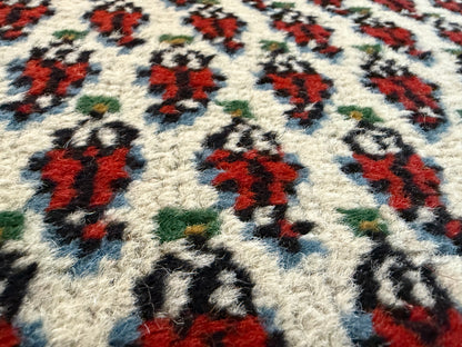 Vintage handgeknoopte loper – 275 × 75 cm – boteh-patroon