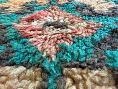 Vintage Moroccan Carpet 394 × 204 cm, 1970s