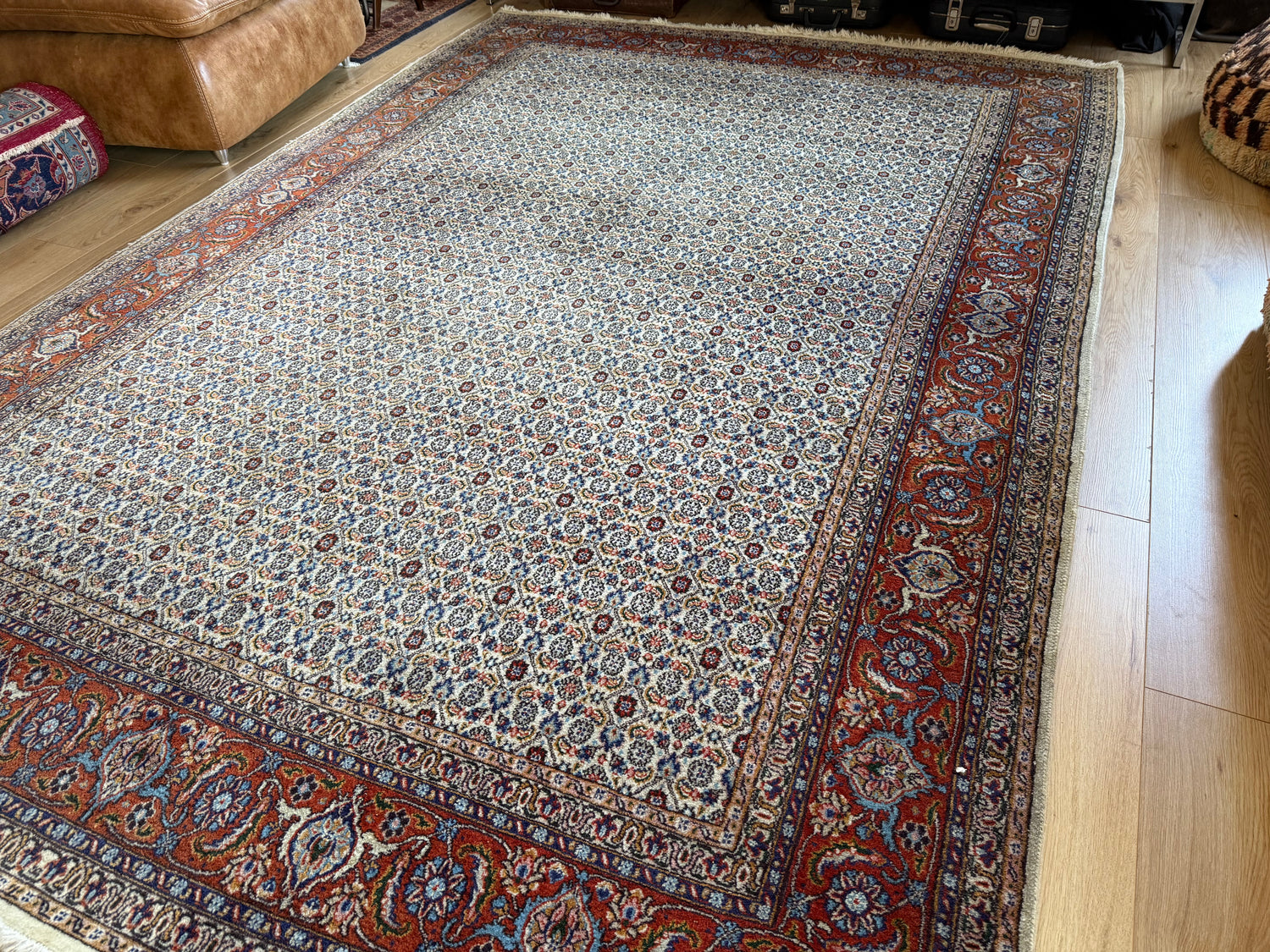 Handgeknoopt vintage oosters tapijt – Moud stijl – ca. 280 × 198 cm