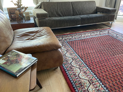 Handgeknoopt vintage vloerkleed – Sarough Mir – ca. 295 × 192 cm