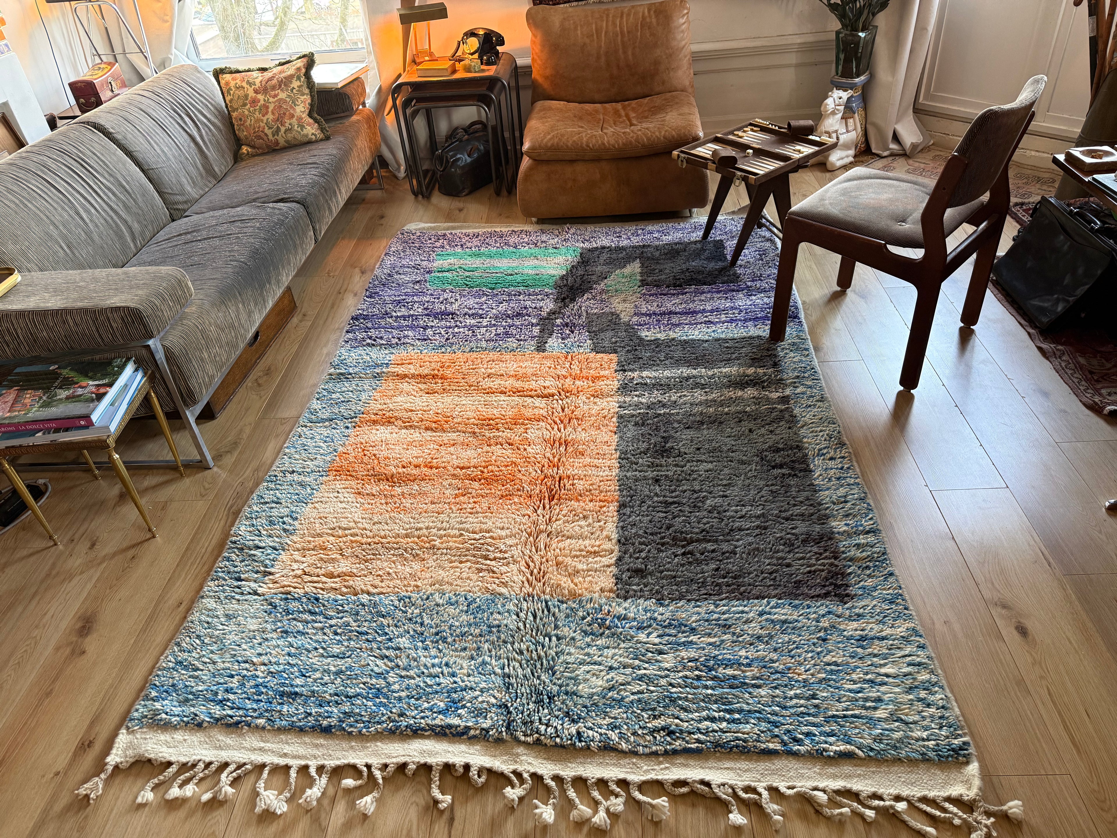 Modernist Berber design carpet – ca. 1990–2010 – 269 × 168 cm