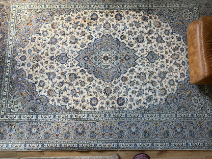 Handgeknoopt vintage tapijt – Licht &amp; elegant – ca. 365 × 245 cm