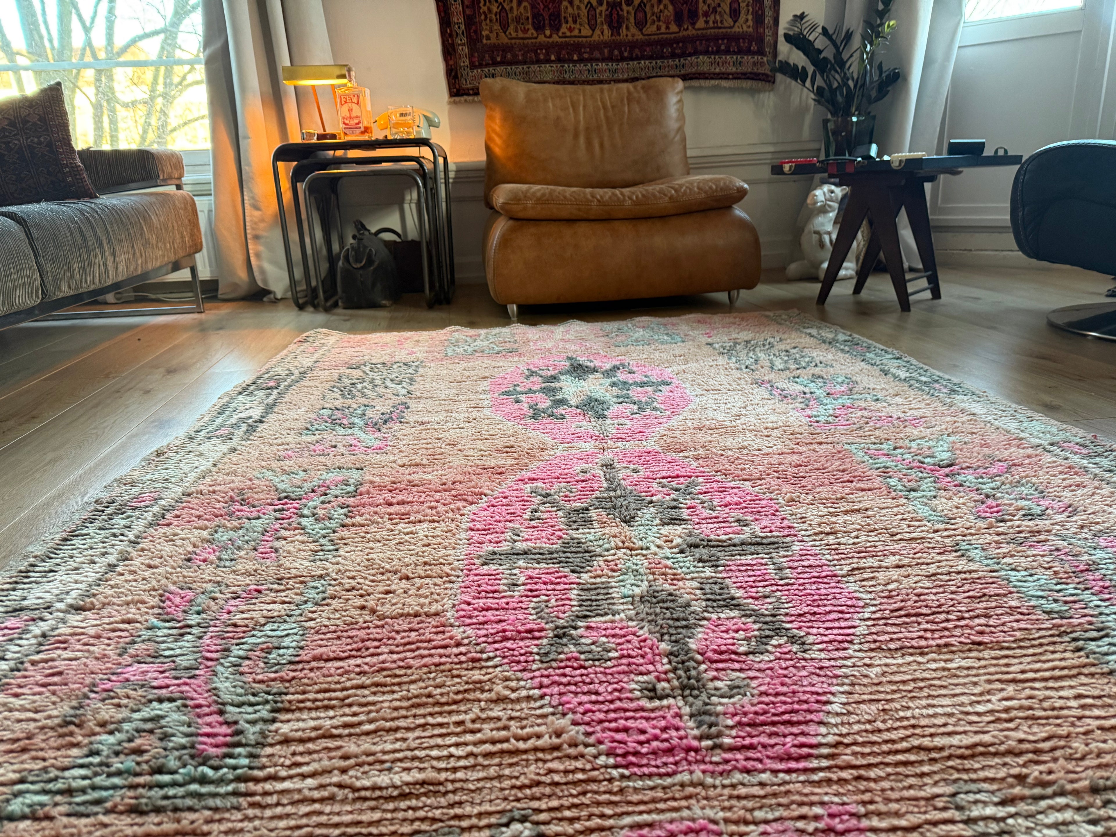 Vintage Marokkaans tapijt – 243 × 148 cm