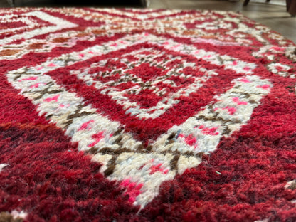 Tapete vintage marroquino de pelo alto – Atlas – 281 × 181 cm