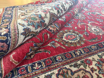 Vintage handgeknoopt vloerkleed – klassieke florale stijl – ca. 320 × 207 cm