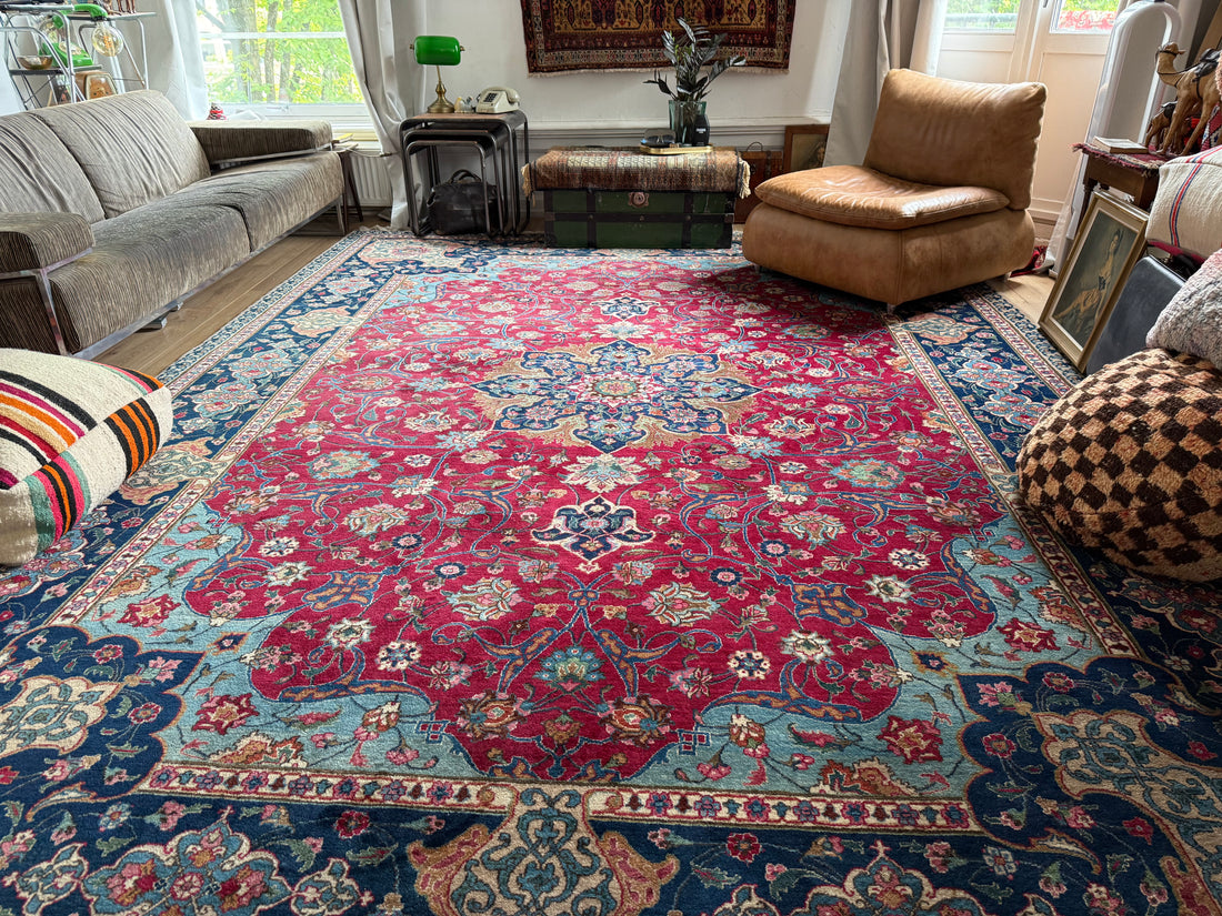Handgeknoopt Oosters Tabriz-tapijt – ca. 400 × 300 cm
