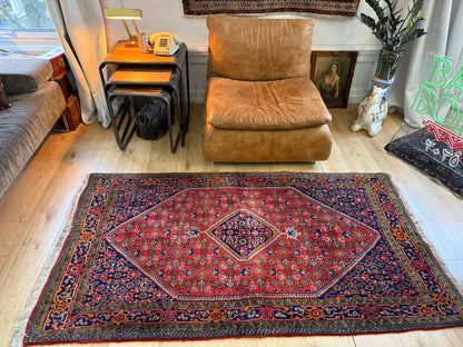 Vintage klassiek handgeknoopt tapijt – ca. 192 × 106 cm