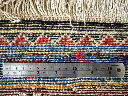 Lang vintage Heriz-stijl tapijt – 405 × 165 cm