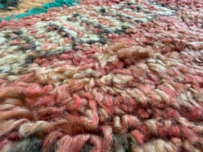 Vintage Moroccan Carpet 394 × 204 cm, 1970s