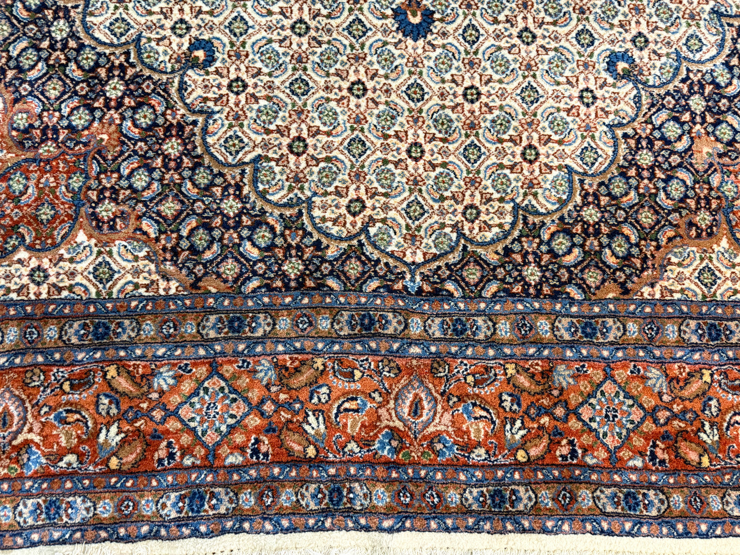 Handgeknoopt Oosters vintage tapijt – 310 × 200 cm – Professioneel gereinigd