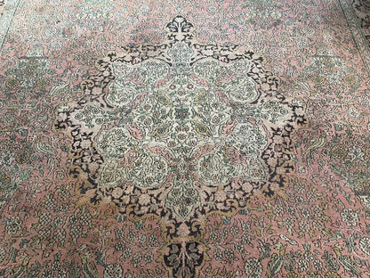 Handgeknoopt vintage Kasmir tapijt – ca. 325 × 216 cm