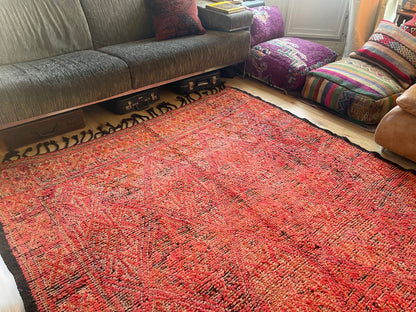 Handgeknoopt vintage Talsint tapijt – Marokko – ca. 296 × 187 cm