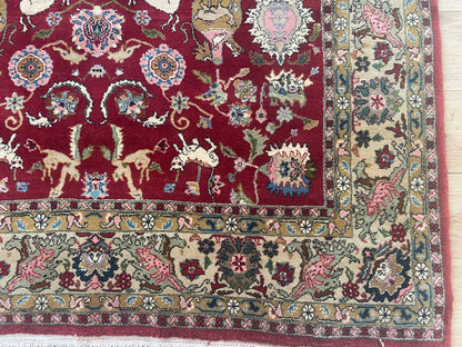 Handgeknoopt vintage Oosters tapijt – ca. 265 × 162 cm