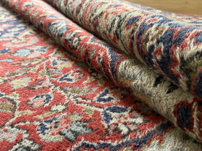 handgeknoopt Oosters Vintage tapijt Kashan stijl  215 x 345 cm
