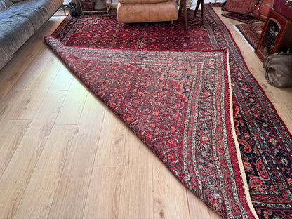 Grande tappeto persiano vintage Hosseinabad – 356 × 242 cm, risalente circa al 1960