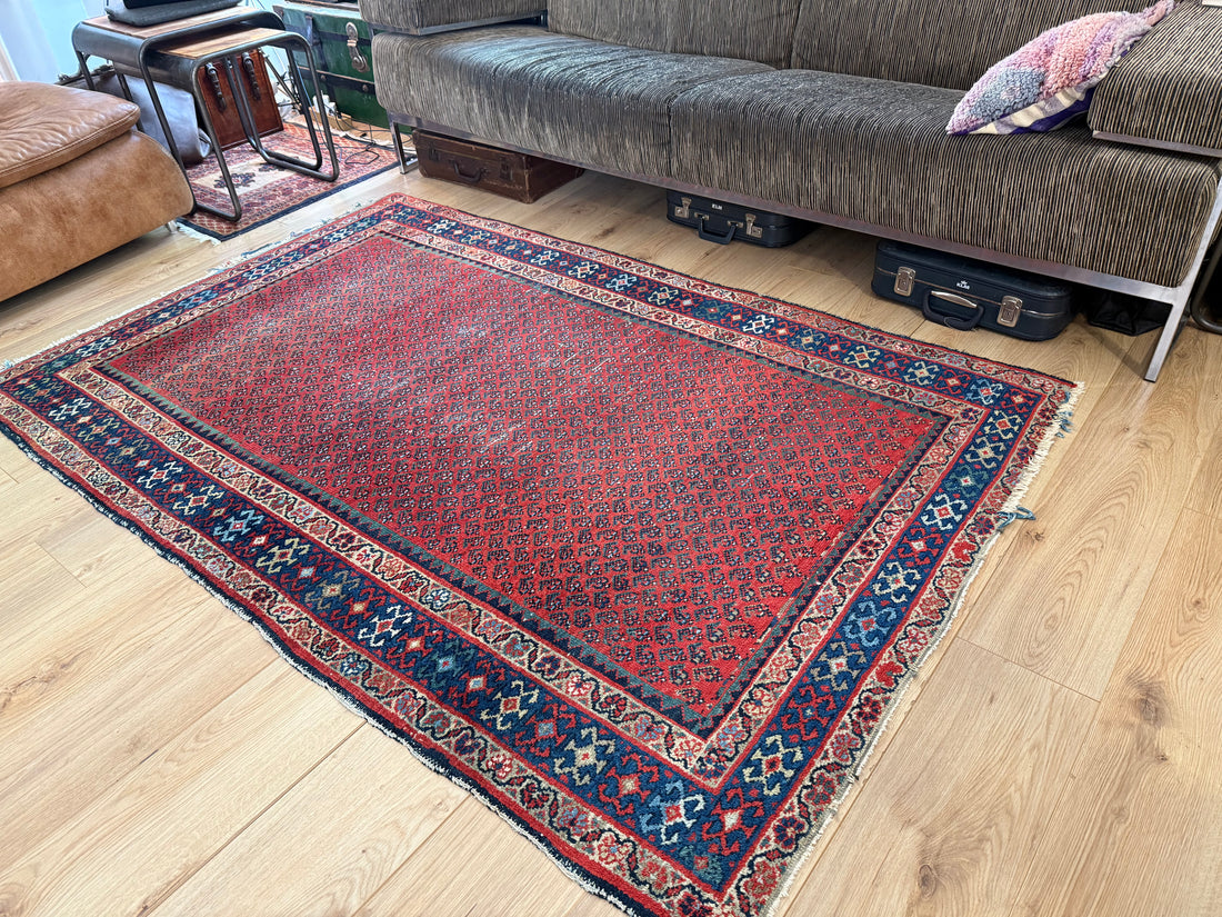 Handgeknoopt vintage tapijt – Zuidelijke Kaukasus – ca. 202 × 133 cm