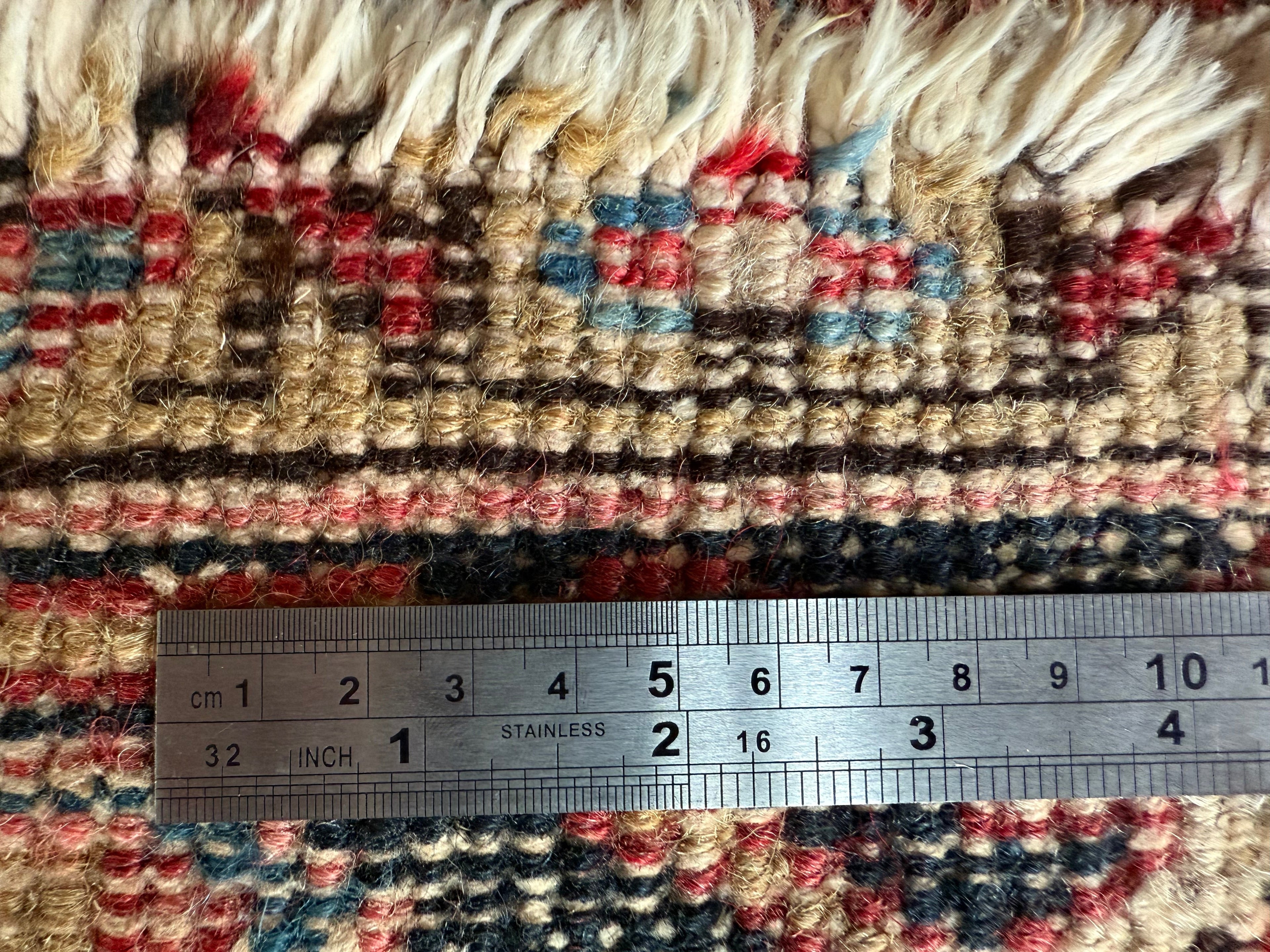 Vintage handgeknoopt tapijt in Heriz-stijl – ca. 290 × 212 cm gemaakt ca. 1940-1950