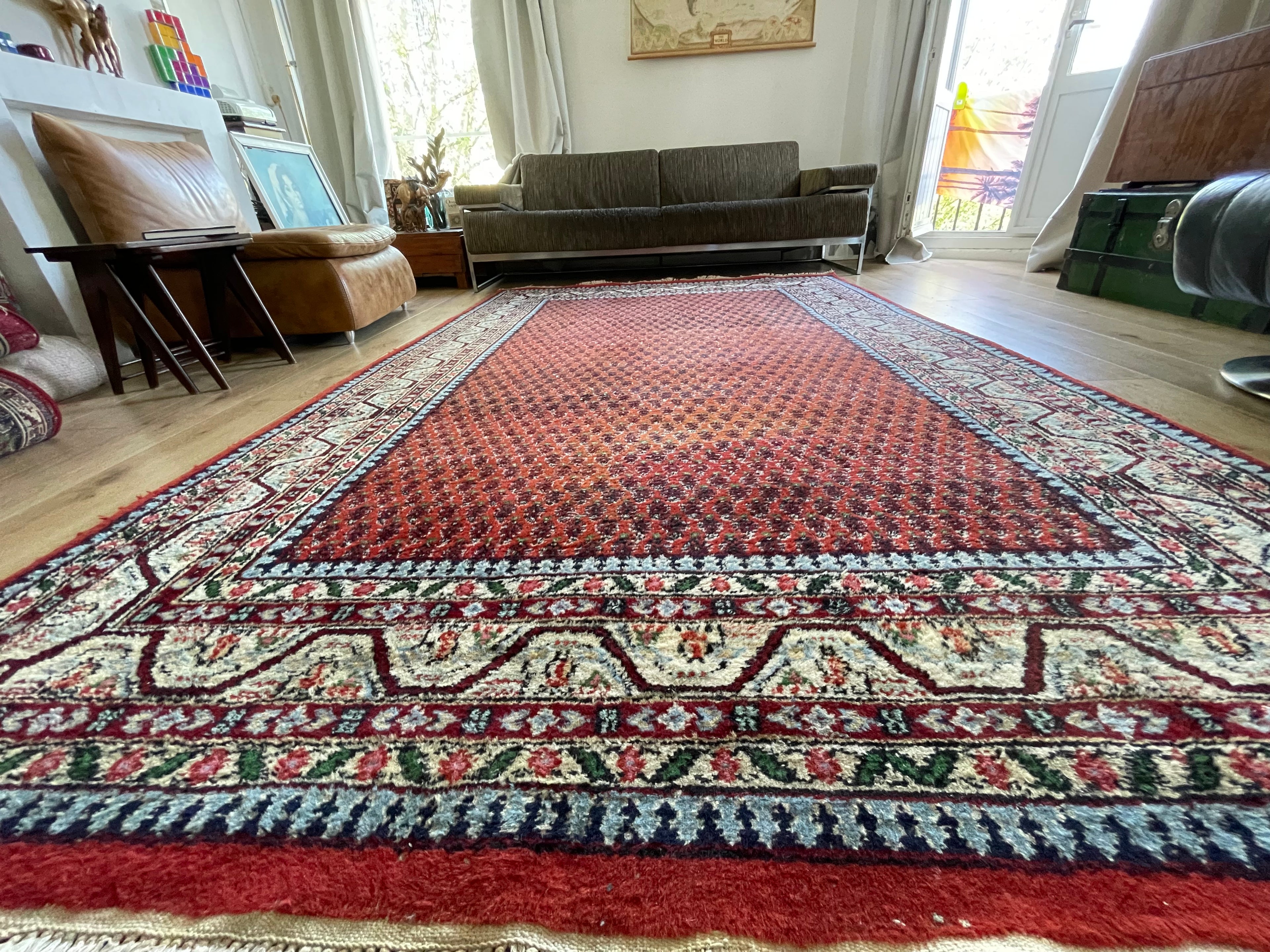 Handgeknoopt vintage vloerkleed – Sarough Mir – ca. 295 × 192 cm