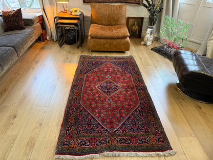 Vintage klassiek handgeknoopt tapijt – ca. 192 × 106 cm