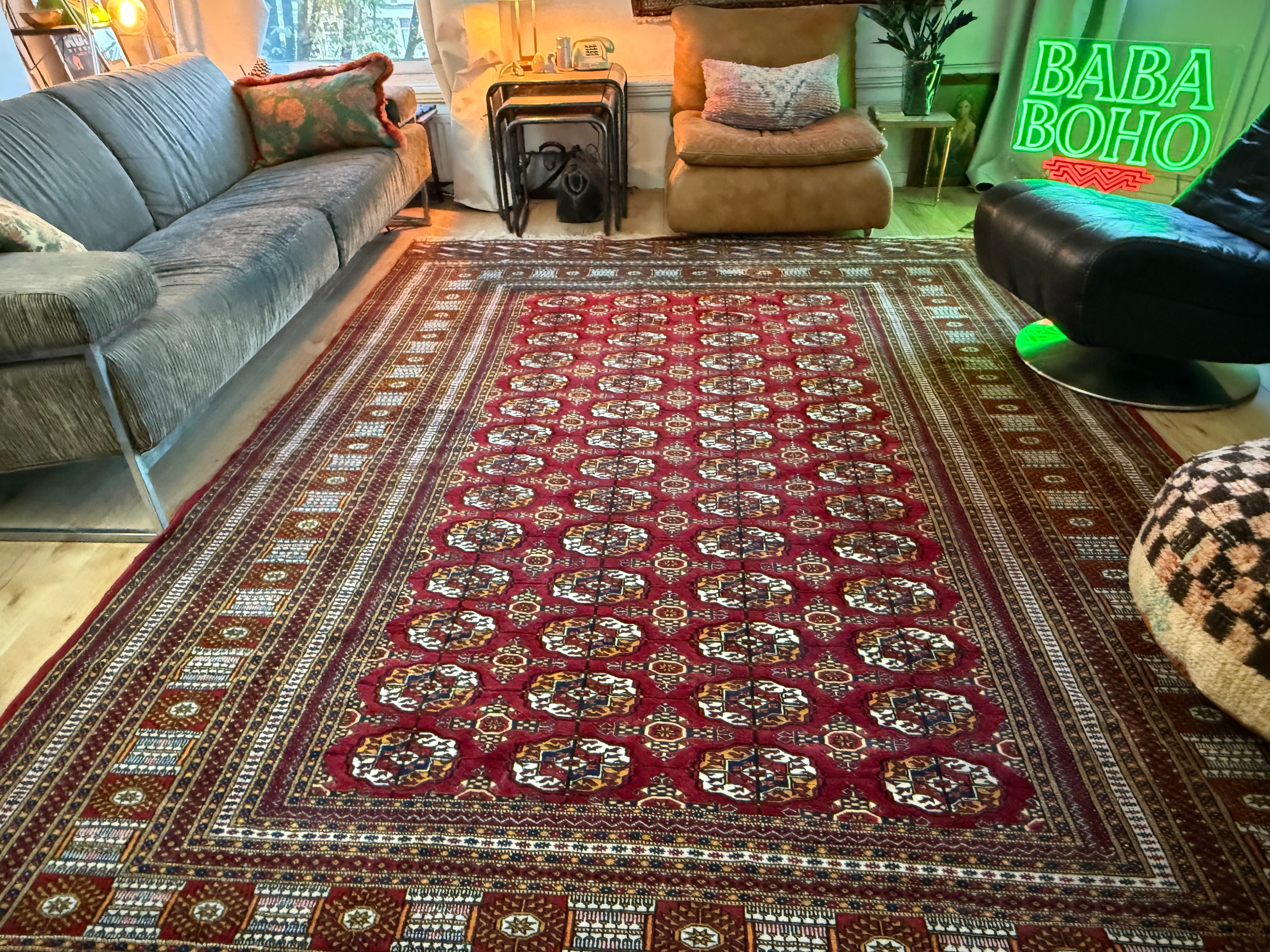 Handgeknoopt Bokhara tapijt – ca. 320 × 223 cm