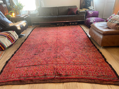 Handgeknoopt vintage Talsint tapijt – Marokko – ca. 296 × 187 cm
